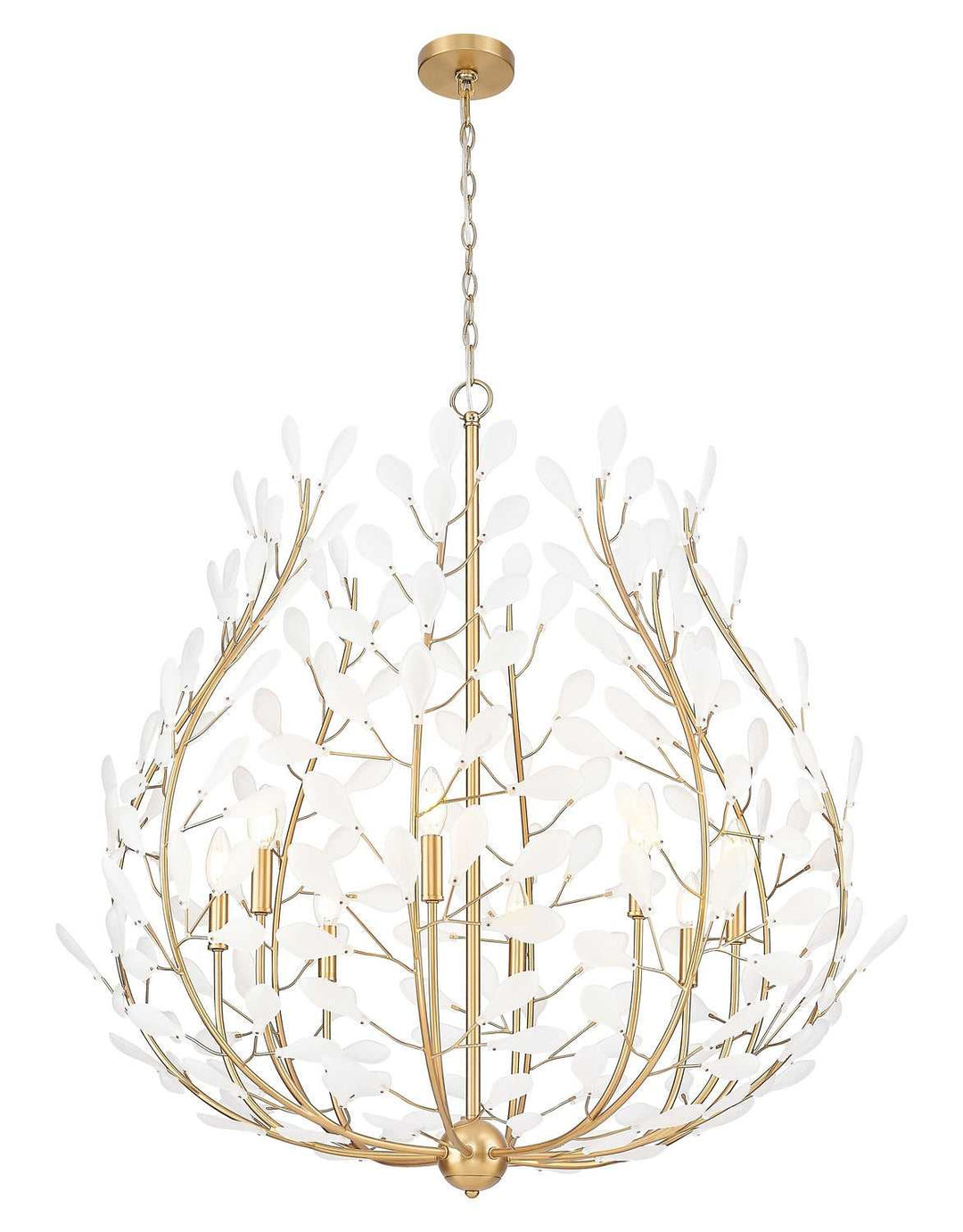 Claudine Eight Light Chandelier in Modern Gold Z-Lite Canada