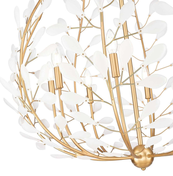 Claudine Eight Light Chandelier in Modern Gold Z-Lite Canada