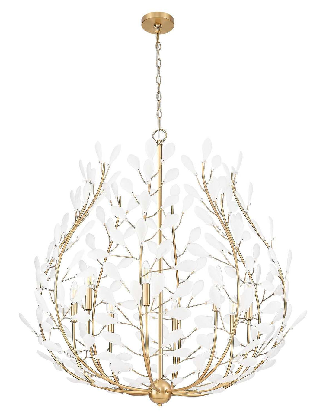 Claudine Eight Light Chandelier in Modern Gold Z-Lite Canada
