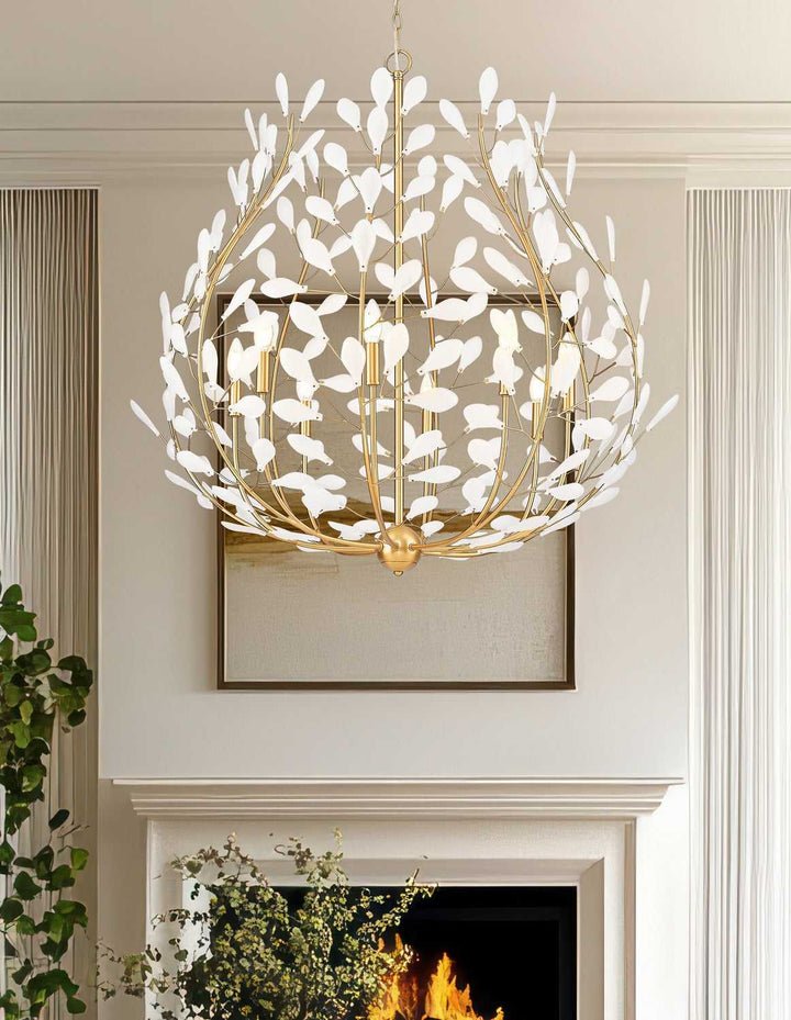 Claudine Eight Light Chandelier in Modern Gold Z-Lite Canada