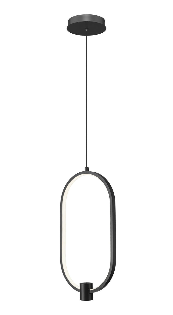 Saros LED Pendant in Matte Black Z-Lite Canada