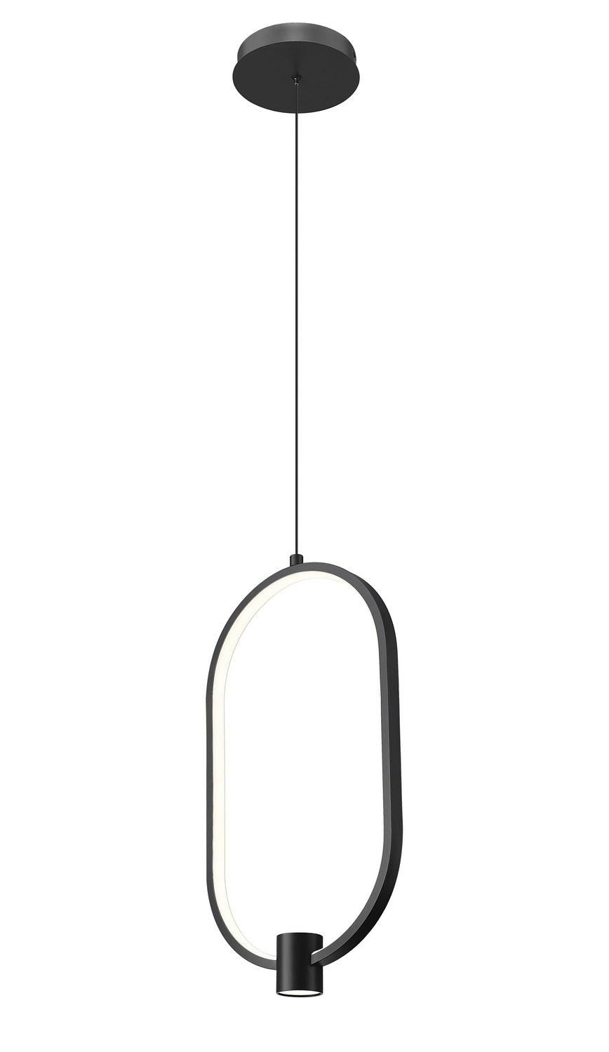 Saros LED Pendant in Matte Black Z-Lite Canada