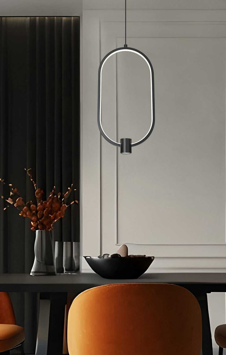 Saros LED Pendant in Matte Black Z-Lite Canada
