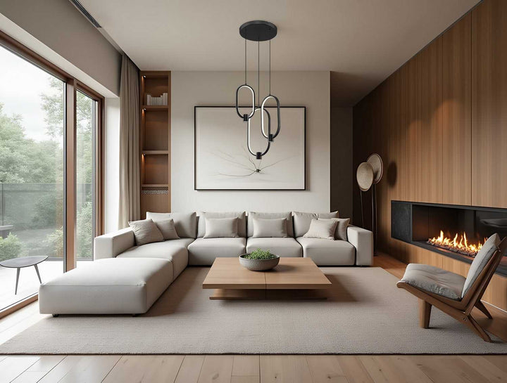 Saros LED Chandelier in Matte Black Z-Lite Canada
