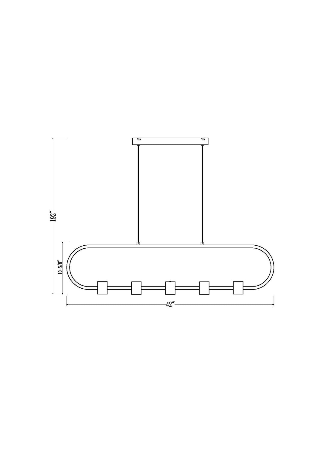 Saros LED Linear Chandelier in Matte Black Z-Lite Canada