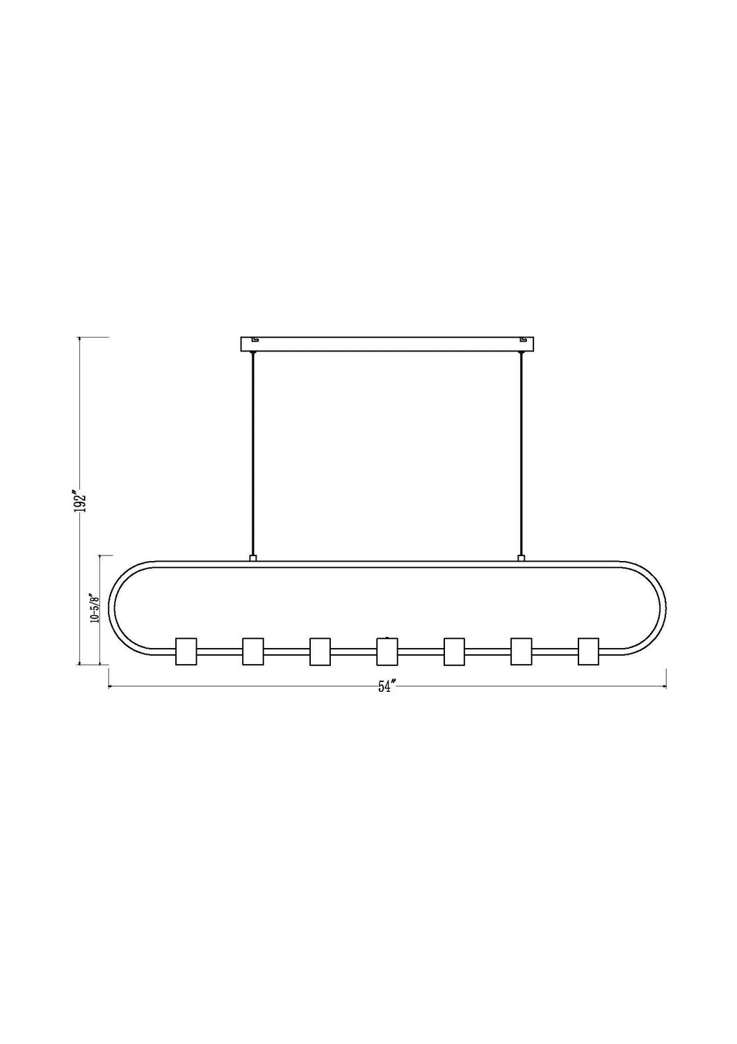 Saros LED Linear Chandelier in Matte Black Z-Lite Canada