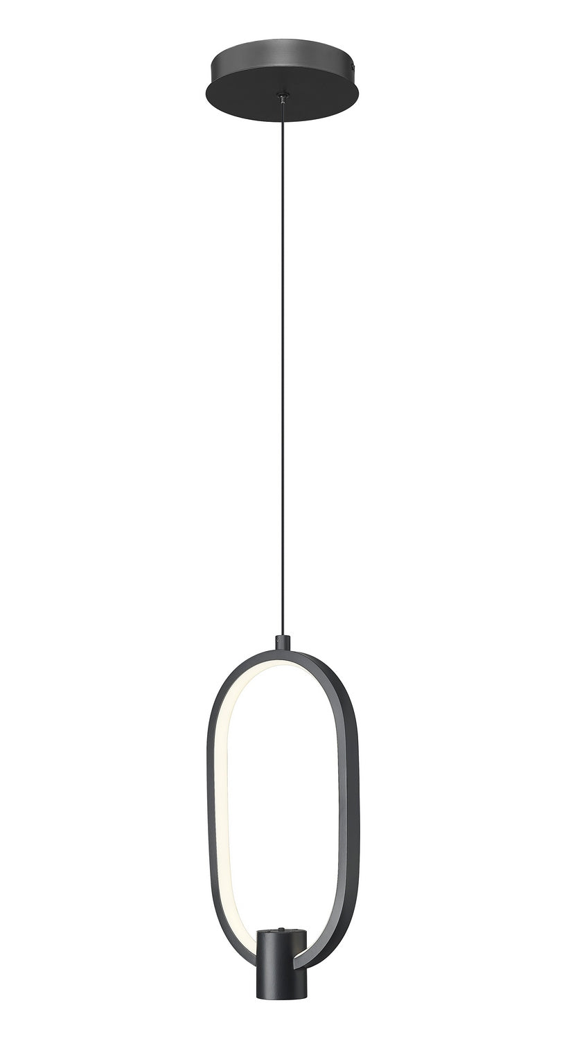 Saros LED Pendant in Matte Black Z-Lite Canada