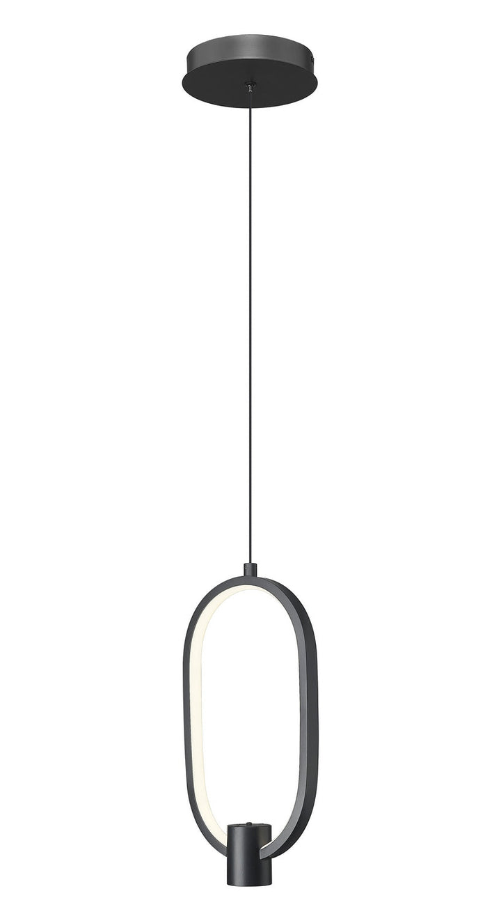 Saros LED Pendant in Matte Black Z-Lite Canada