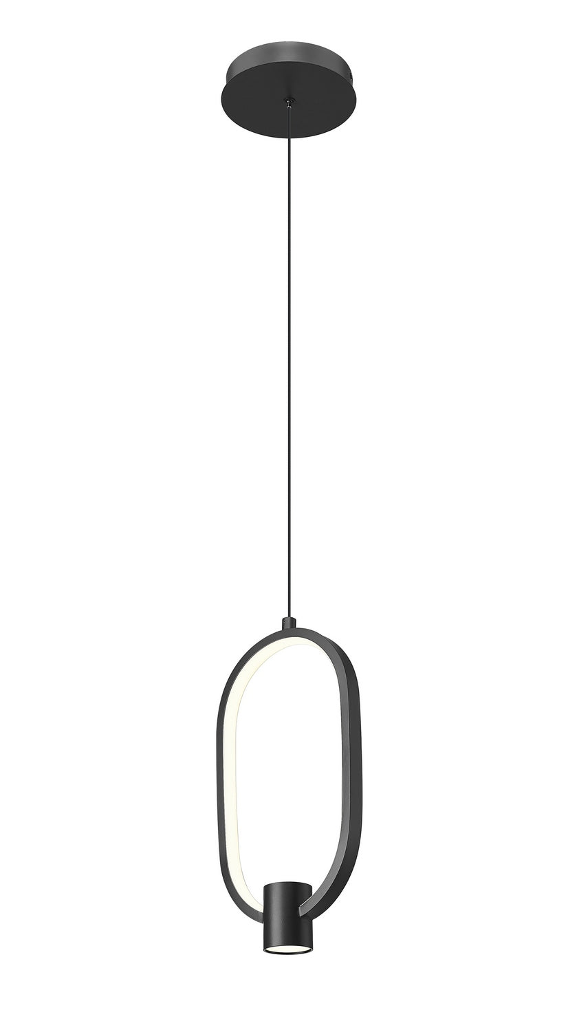 Saros LED Pendant in Matte Black Z-Lite Canada