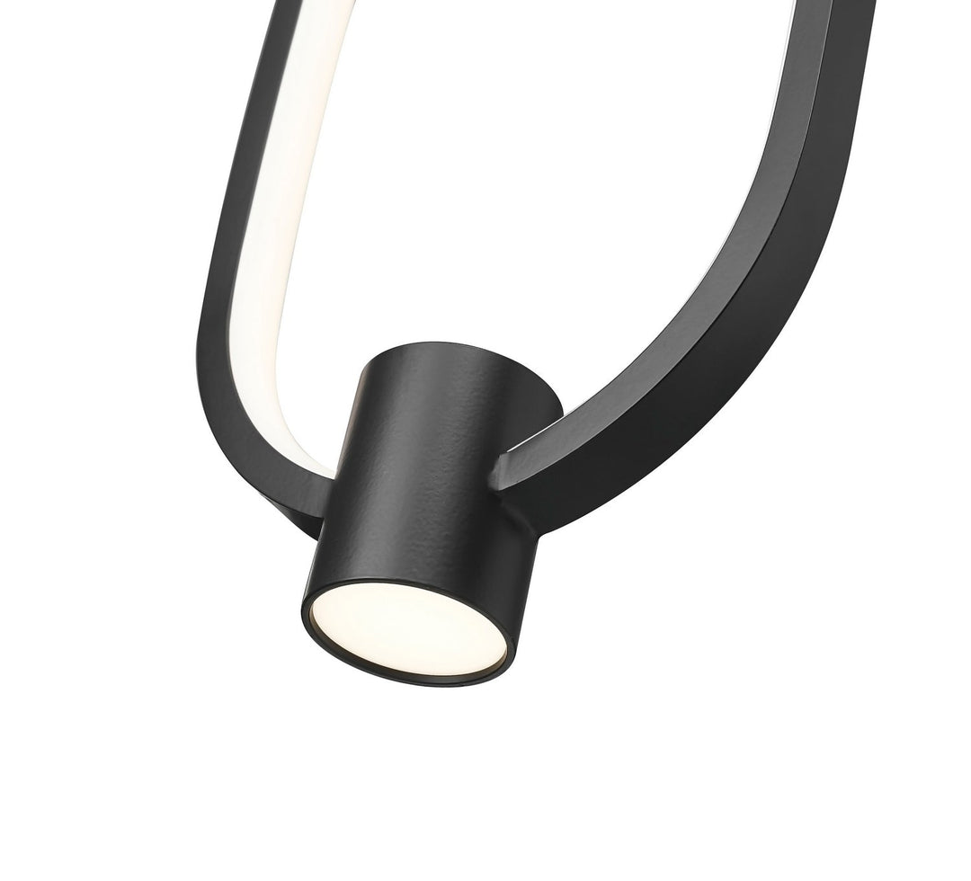 Saros LED Pendant in Matte Black Z-Lite Canada