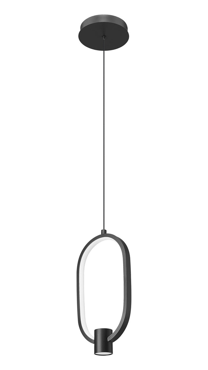 Saros LED Pendant in Matte Black Z-Lite Canada
