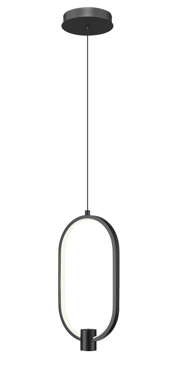 Saros LED Pendant in Matte Black Z-Lite Canada