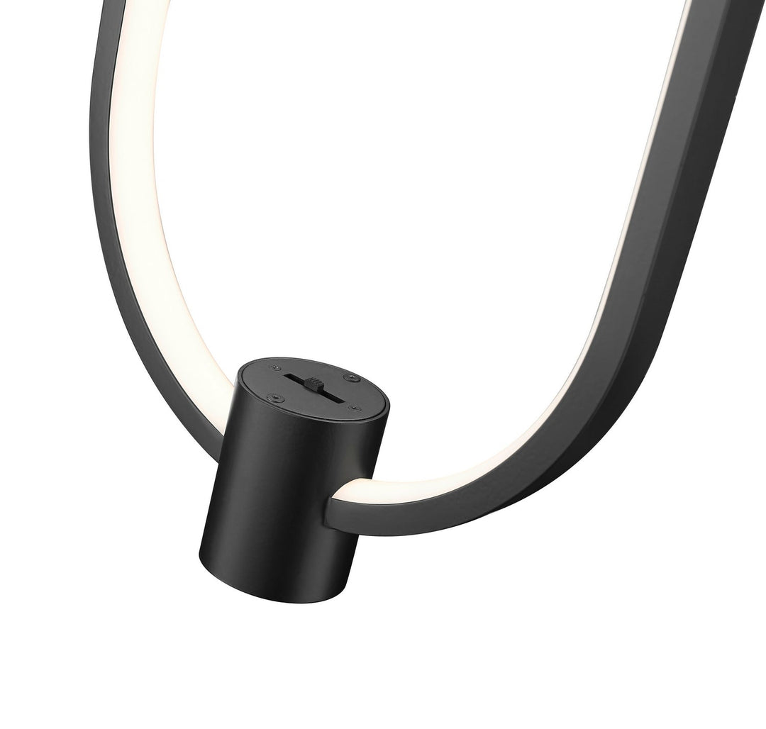 Saros LED Pendant in Matte Black Z-Lite Canada