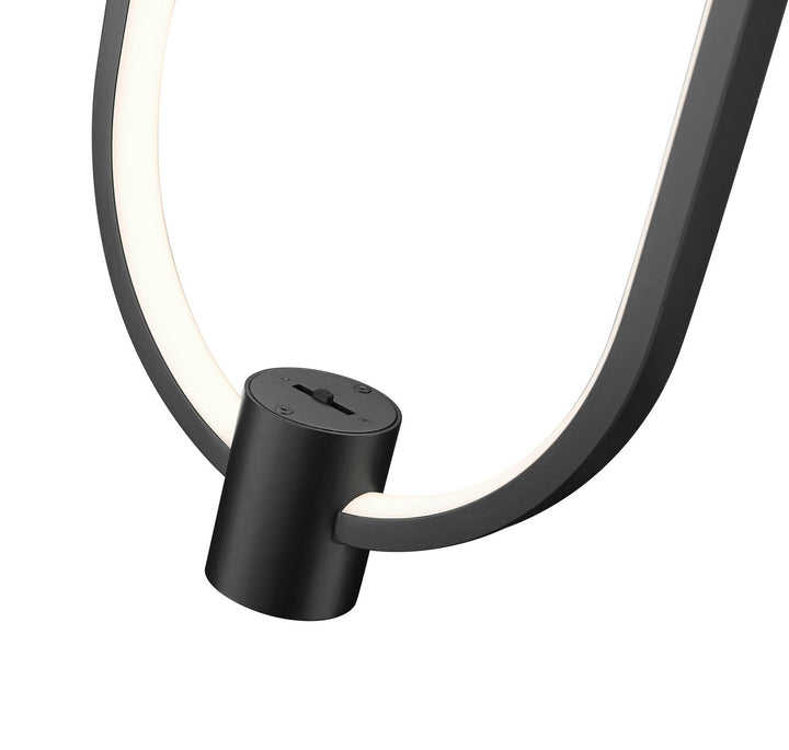 Saros LED Pendant in Matte Black Z-Lite Canada