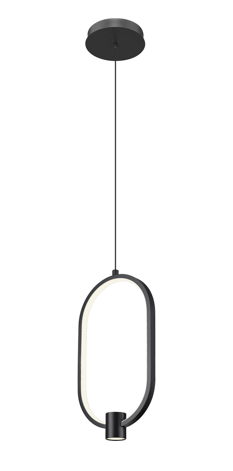 Saros LED Pendant in Matte Black Z-Lite Canada