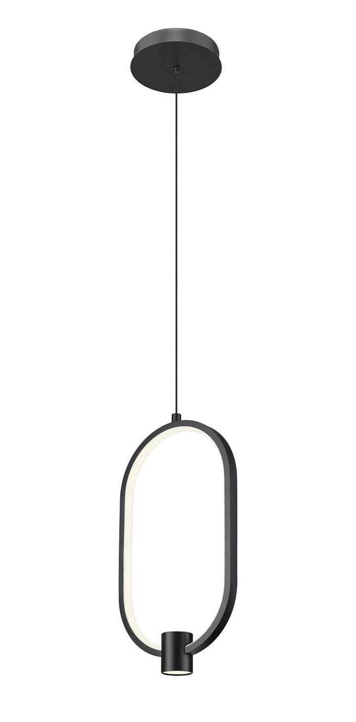 Saros LED Pendant in Matte Black Z-Lite Canada