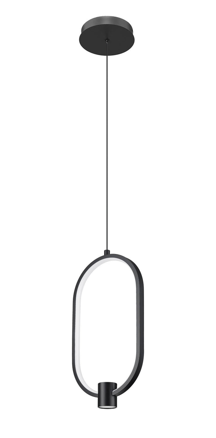 Saros LED Pendant in Matte Black Z-Lite Canada