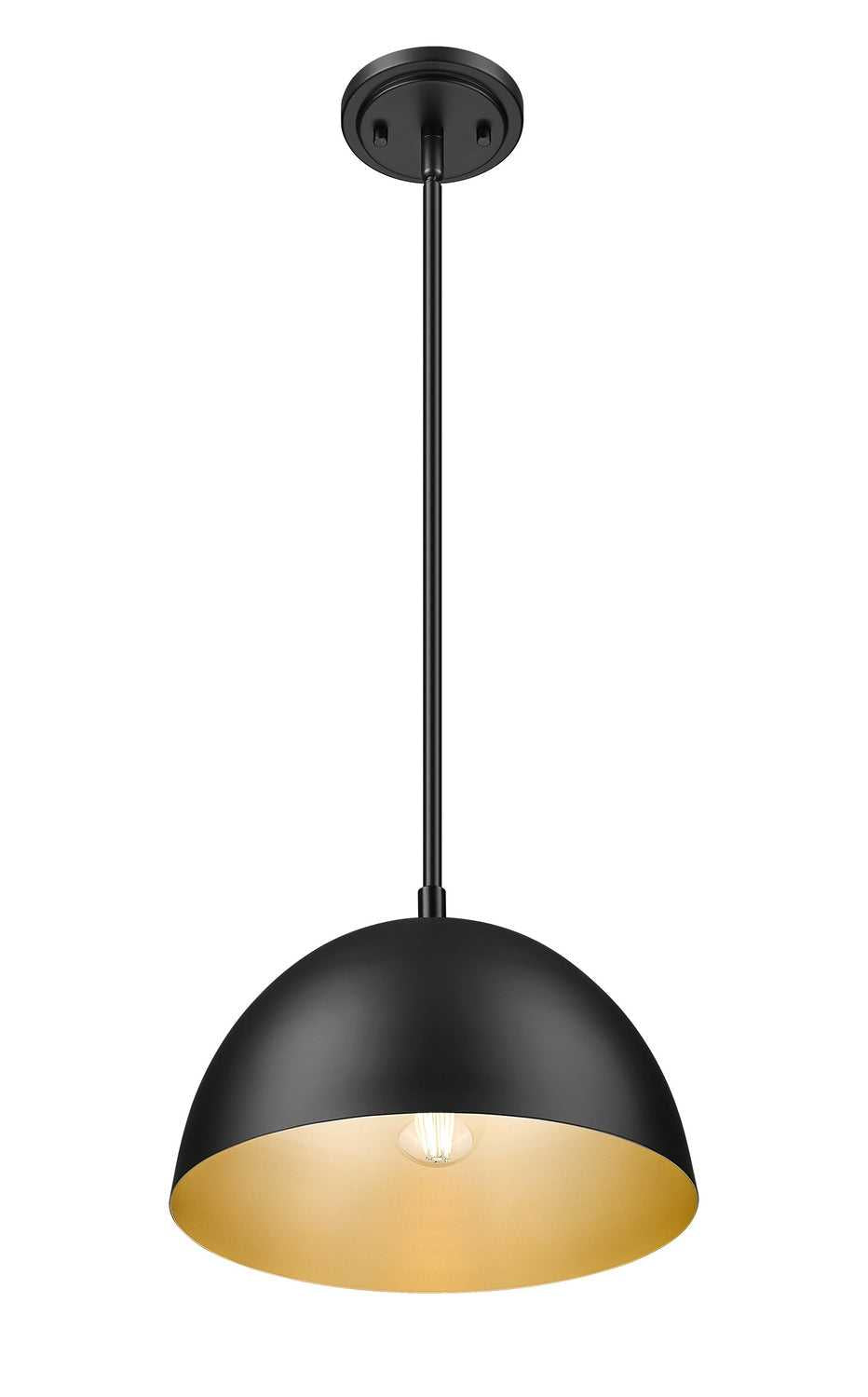 Vega One Light Pendant in Matte Black Z-Lite Canada