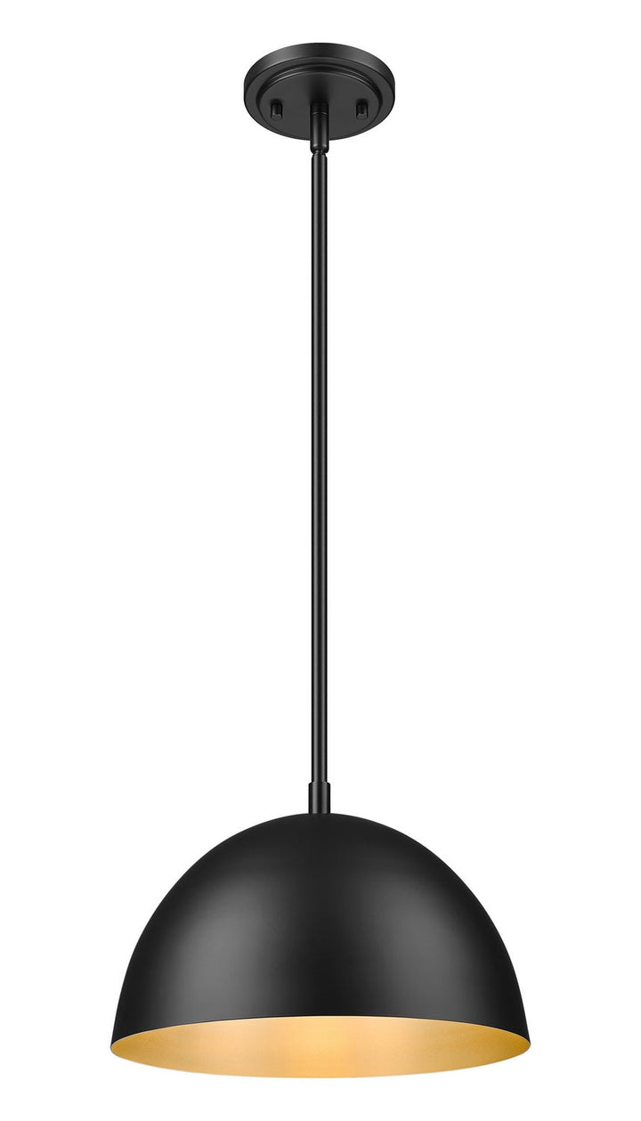 Vega One Light Pendant in Matte Black Z-Lite Canada