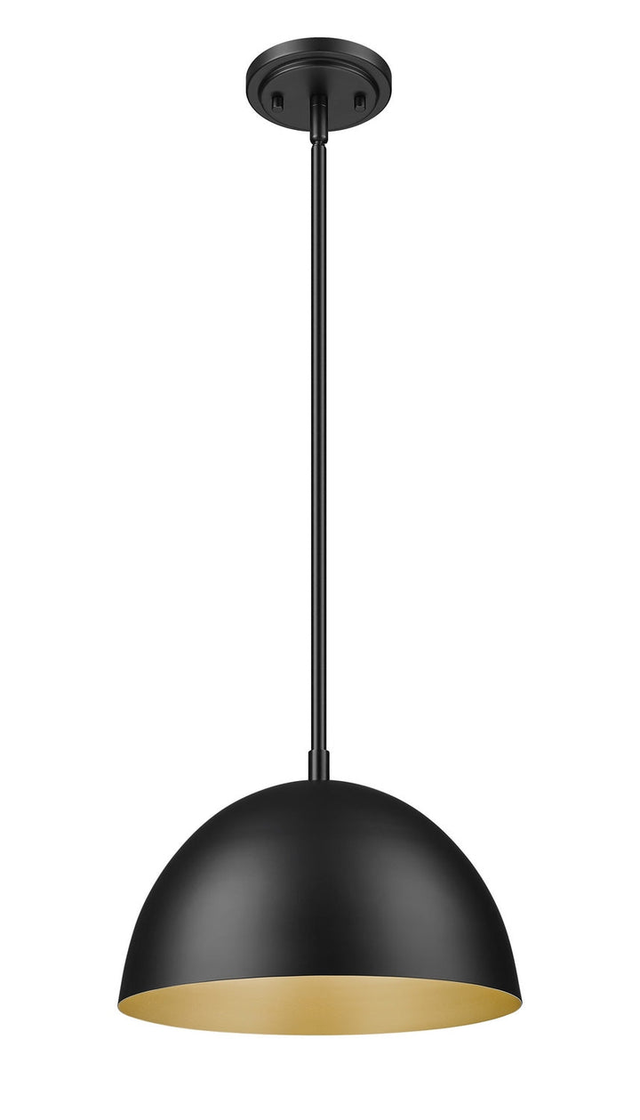 Vega One Light Pendant in Matte Black Z-Lite Canada