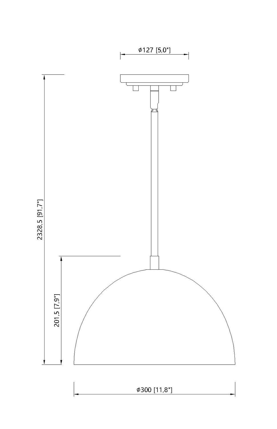 Vega One Light Pendant in Matte Black Z-Lite Canada