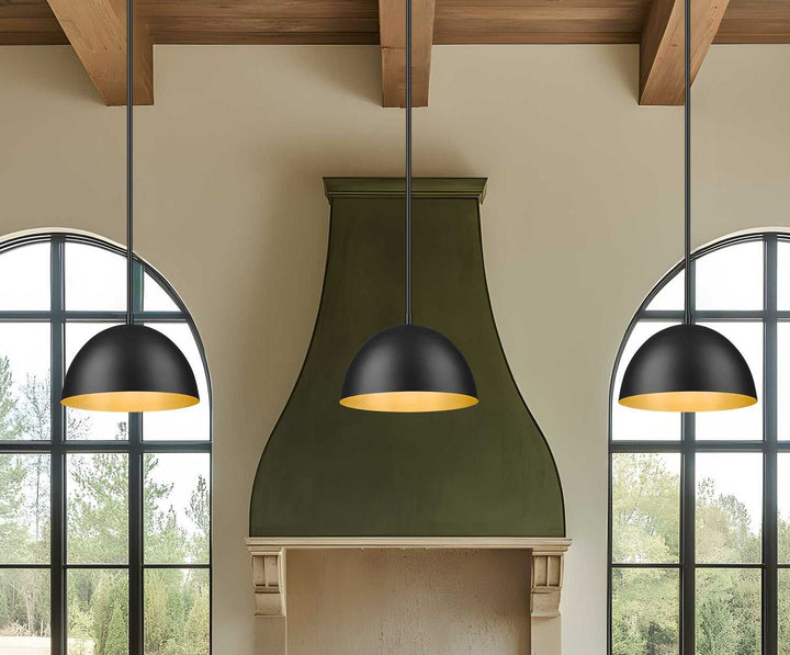 Vega One Light Pendant in Matte Black Z-Lite Canada