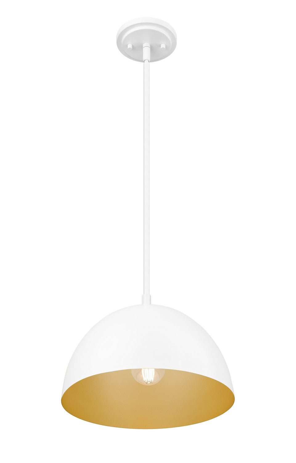 Vega One Light Pendant in Matte White Z-Lite Canada