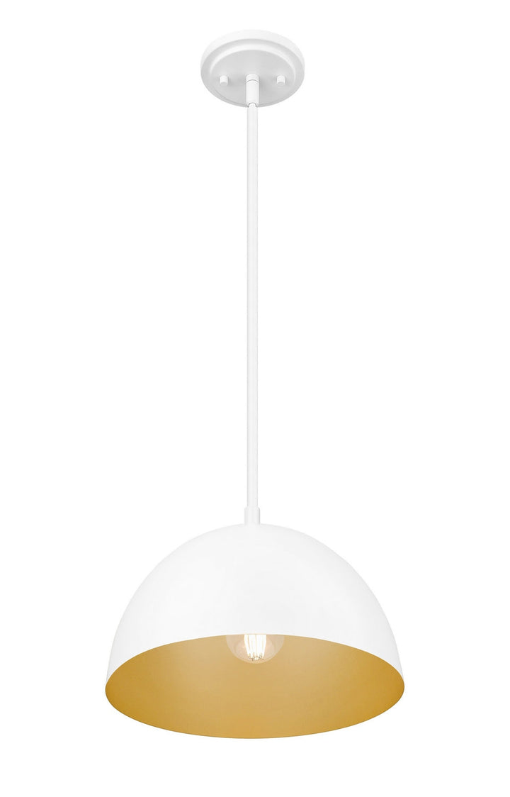 Vega One Light Pendant in Matte White Z-Lite Canada