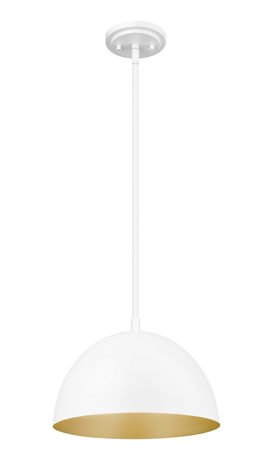 Vega One Light Pendant in Matte White Z-Lite Canada