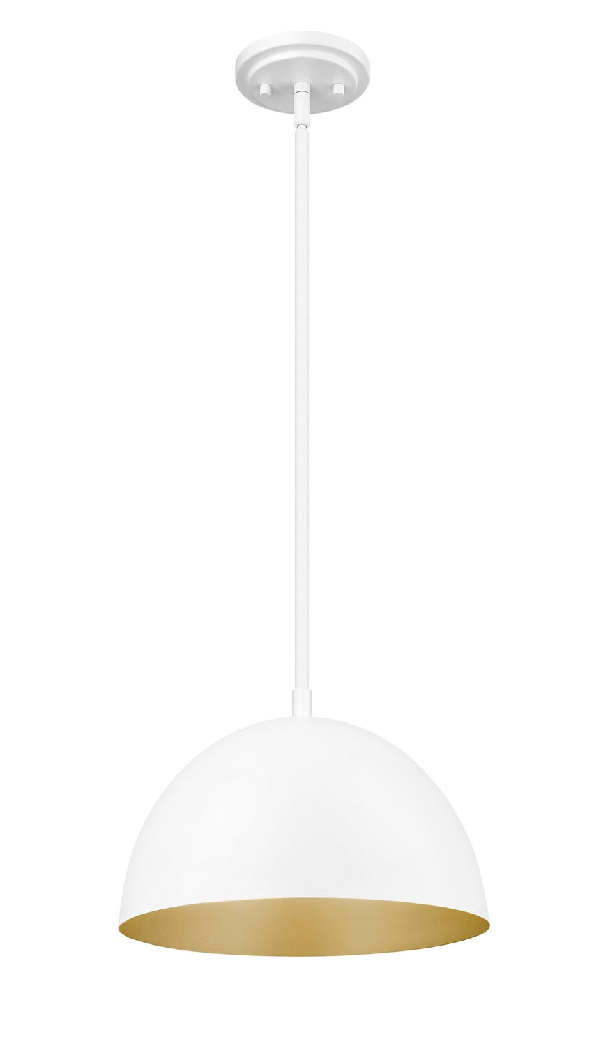 Vega One Light Pendant in Matte White Z-Lite Canada
