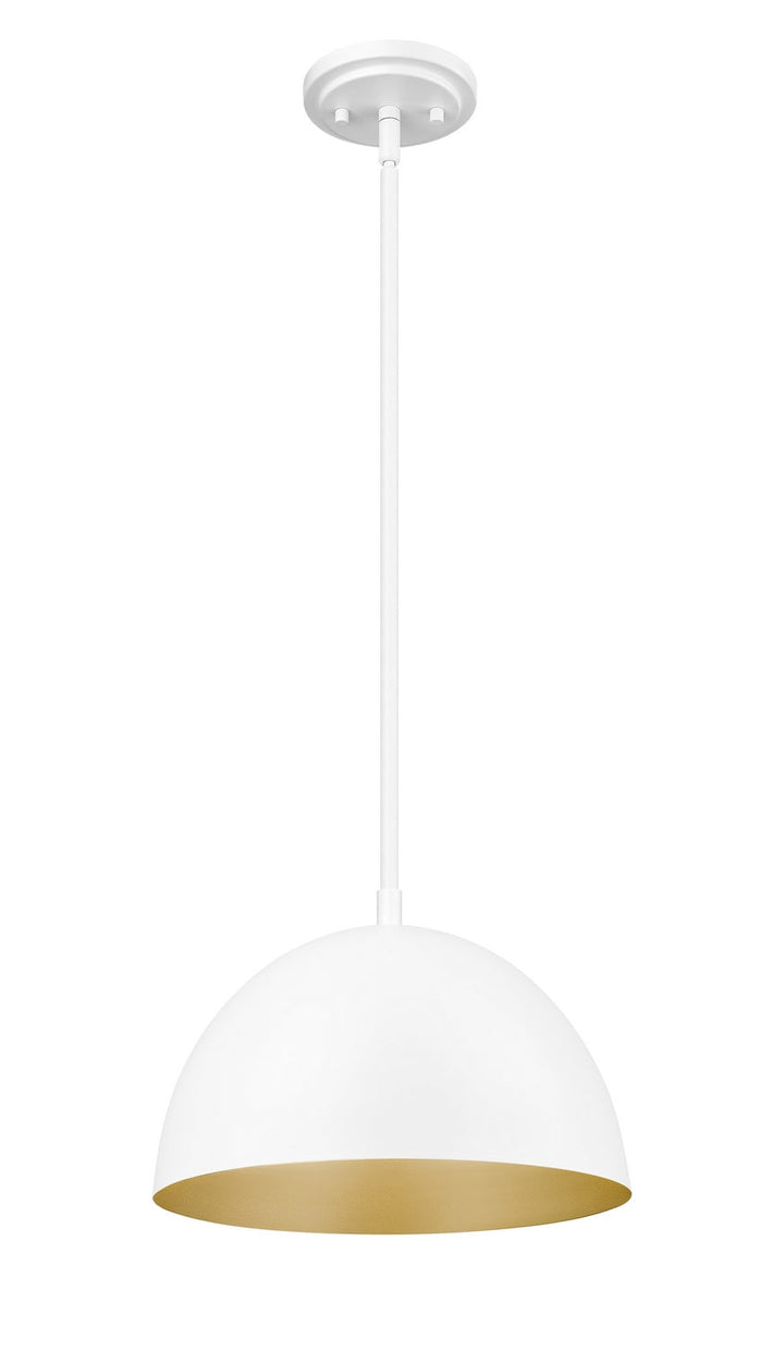 Vega One Light Pendant in Matte White Z-Lite Canada