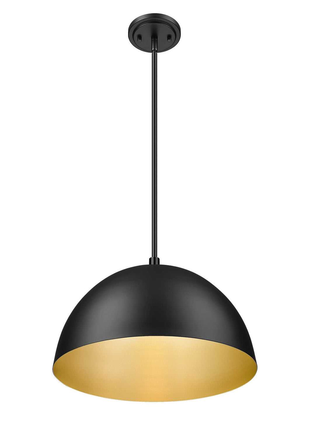 Vega One Light Pendant in Matte Black Z-Lite Canada
