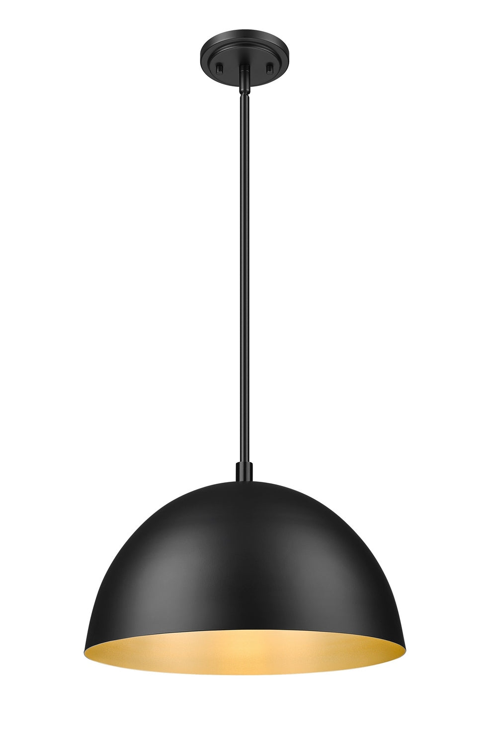 Vega One Light Pendant in Matte Black Z-Lite Canada