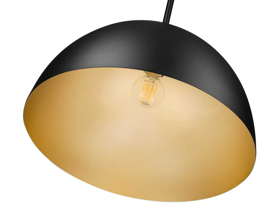 Vega One Light Pendant in Matte Black Z-Lite Canada