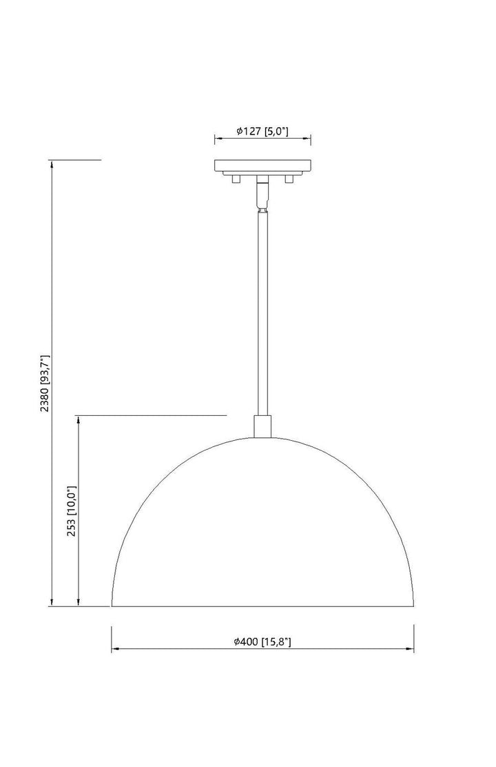 Vega One Light Pendant in Matte Black Z-Lite Canada