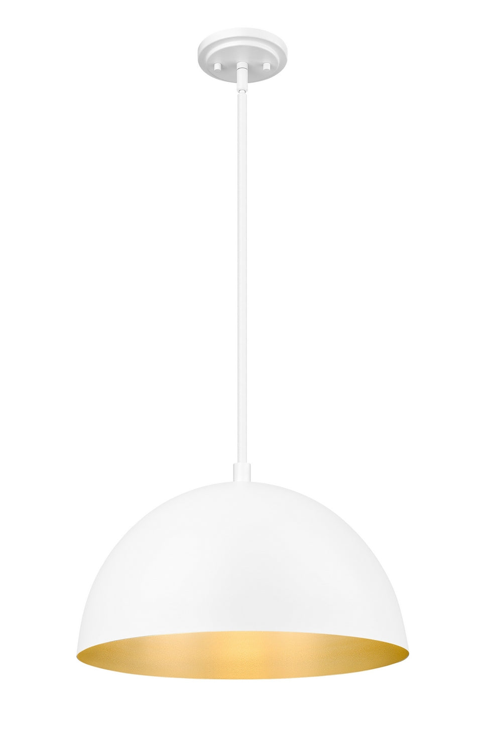 Vega One Light Pendant in Matte White Z-Lite Canada