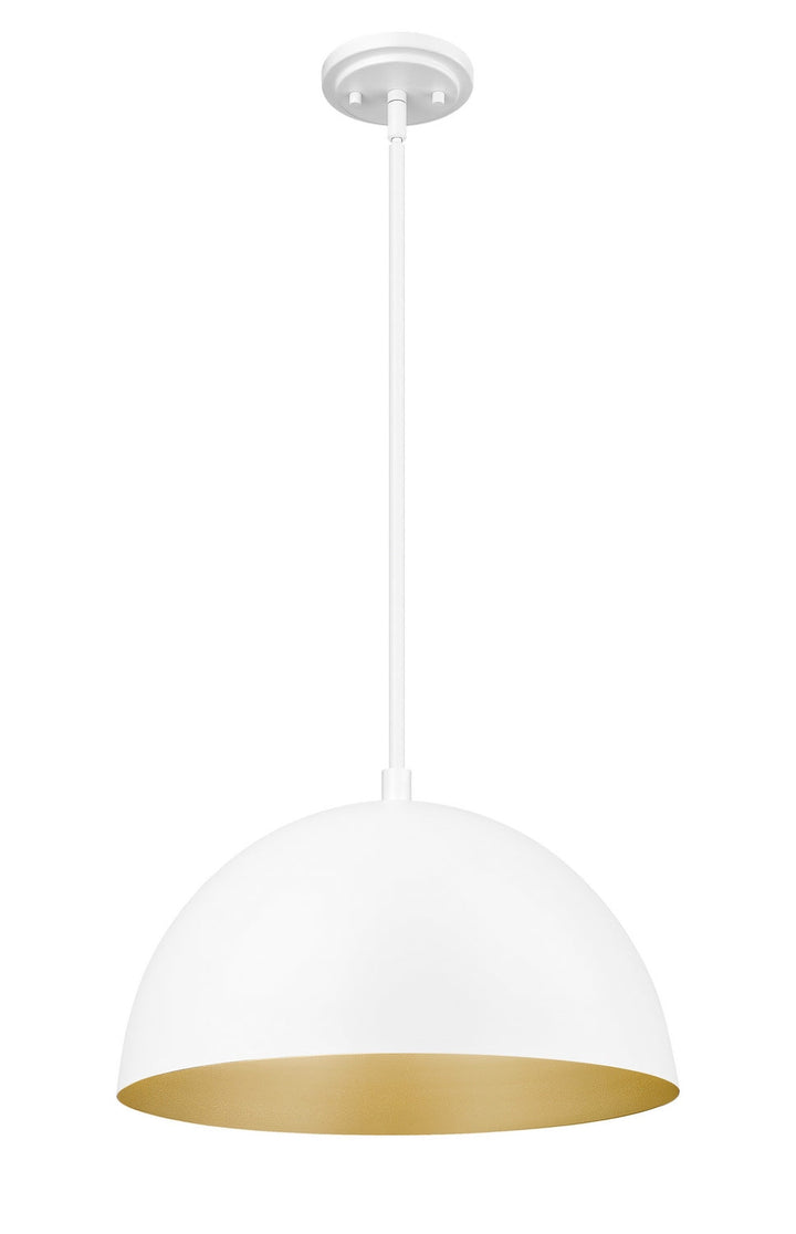 Vega One Light Pendant in Matte White Z-Lite Canada