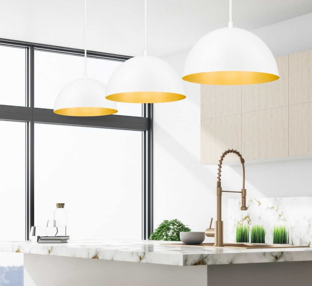 Vega One Light Pendant in Matte White Z-Lite Canada