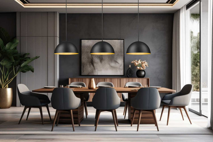 Vega Three Light Pendant in Matte Black Z-Lite Canada