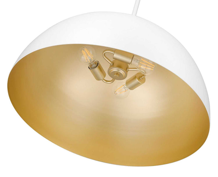 Vega Three Light Pendant in Matte White Z-Lite Canada
