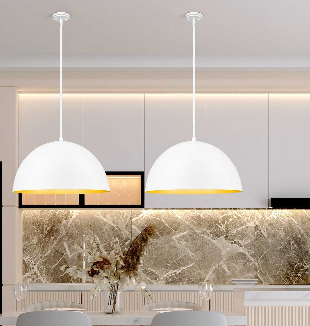 Vega Three Light Pendant in Matte White Z-Lite Canada