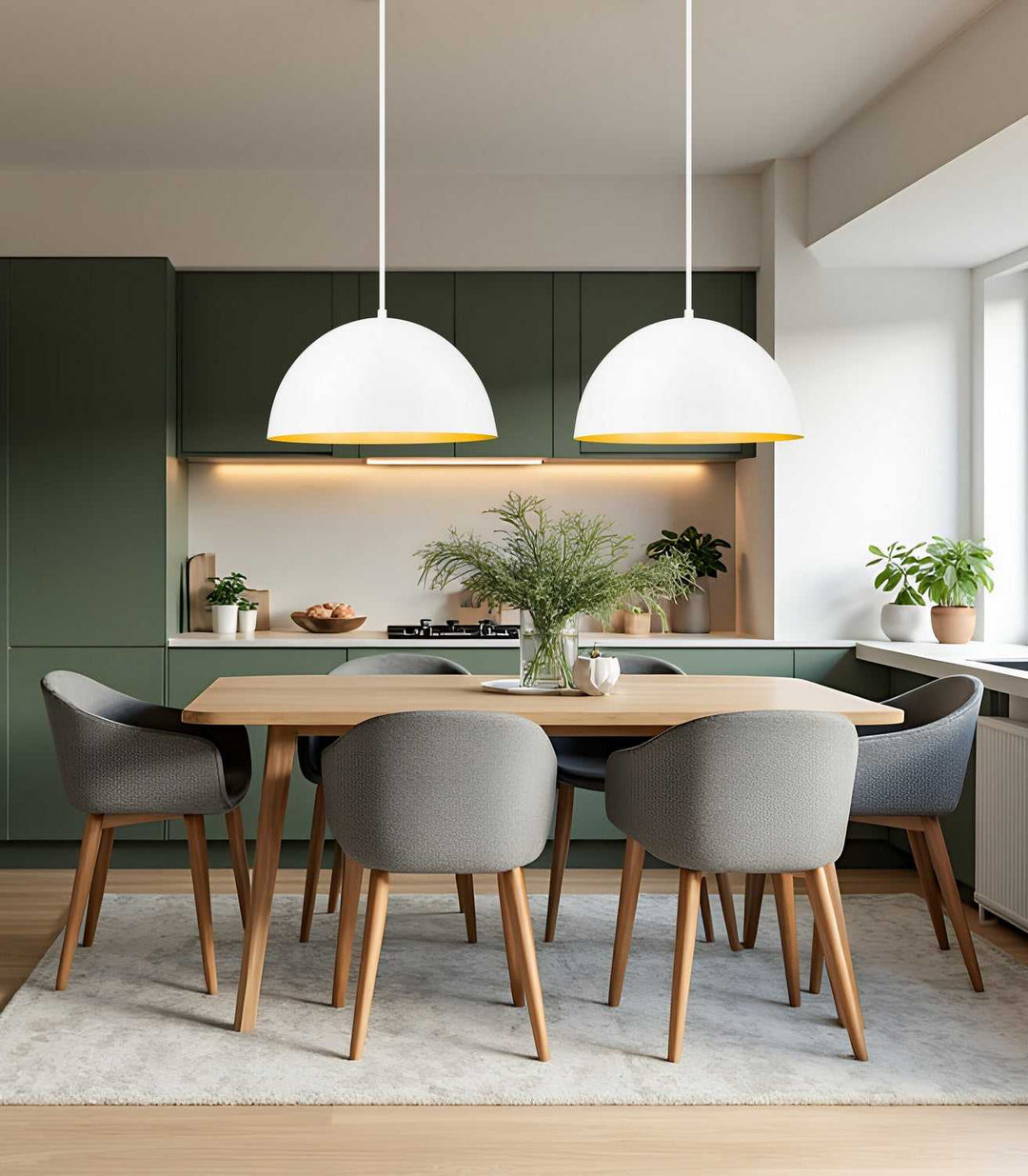 Vega Three Light Pendant in Matte White Z-Lite Canada