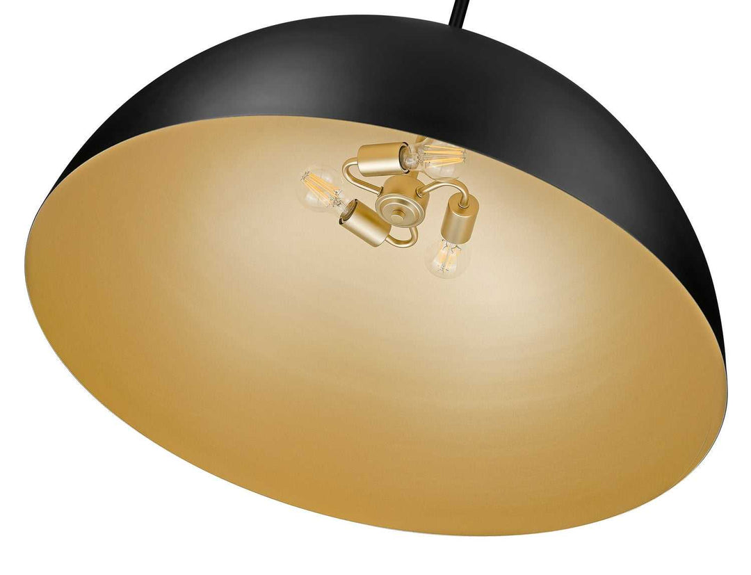 Vega Three Light Pendant in Matte Black Z-Lite Canada