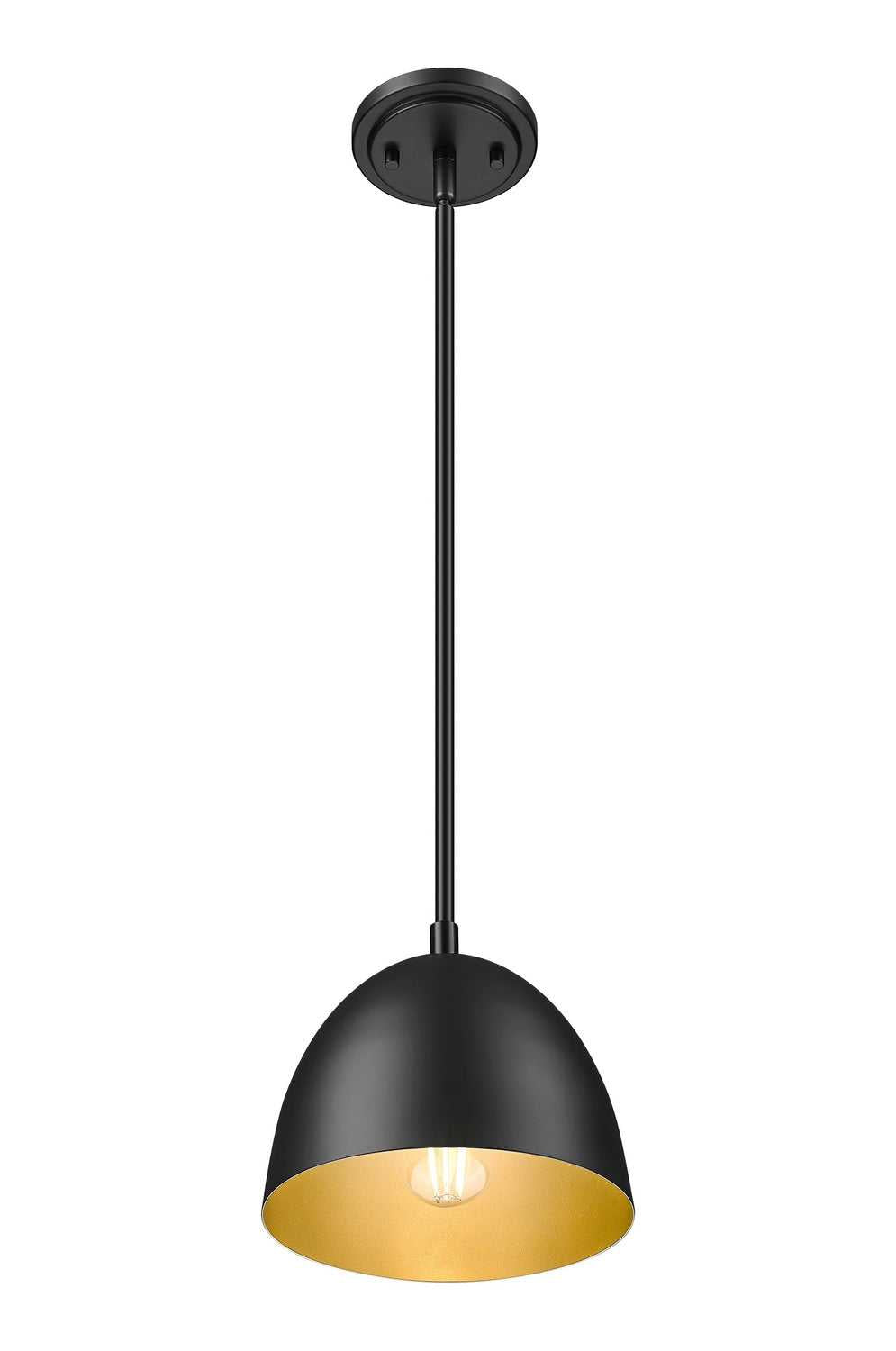 Vega One Light Pendant in Matte Black Z-Lite Canada