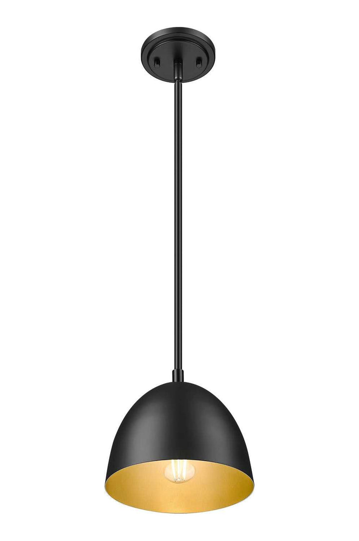 Vega One Light Pendant in Matte Black Z-Lite Canada