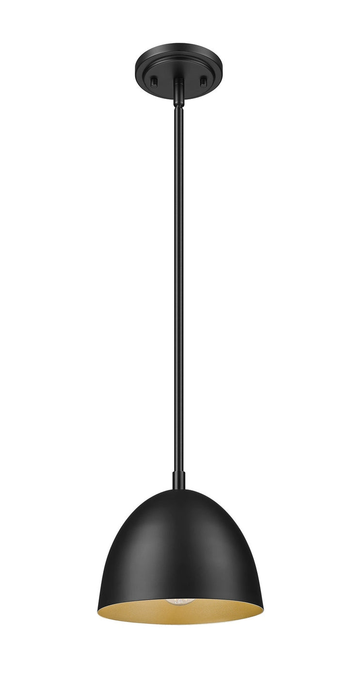 Vega One Light Pendant in Matte Black Z-Lite Canada