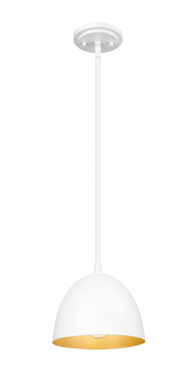 Vega One Light Pendant in Matte White Z-Lite Canada