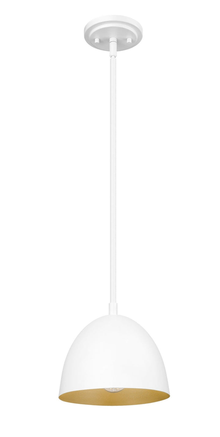 Vega One Light Pendant in Matte White Z-Lite Canada
