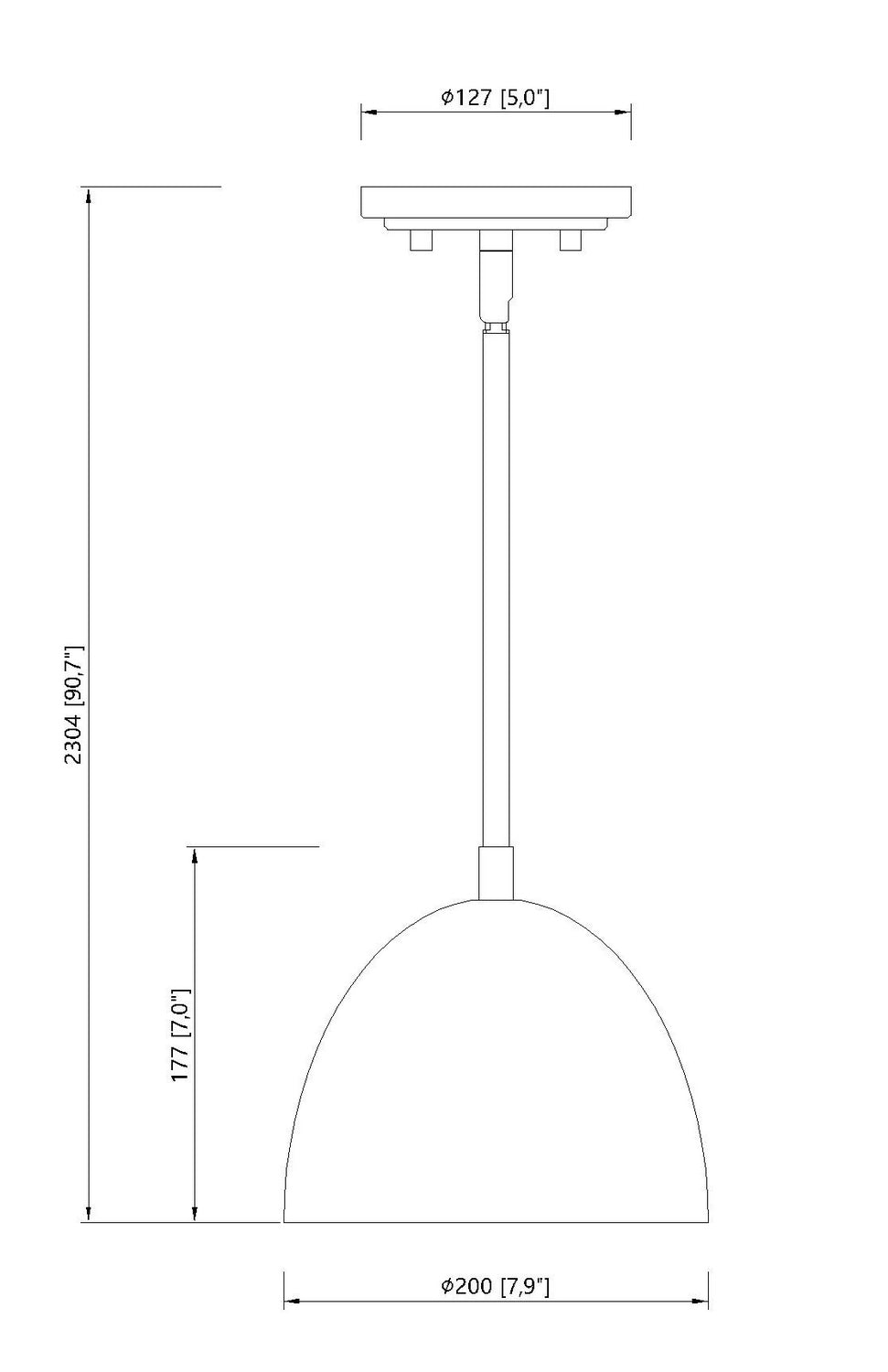Vega One Light Pendant in Matte White Z-Lite Canada