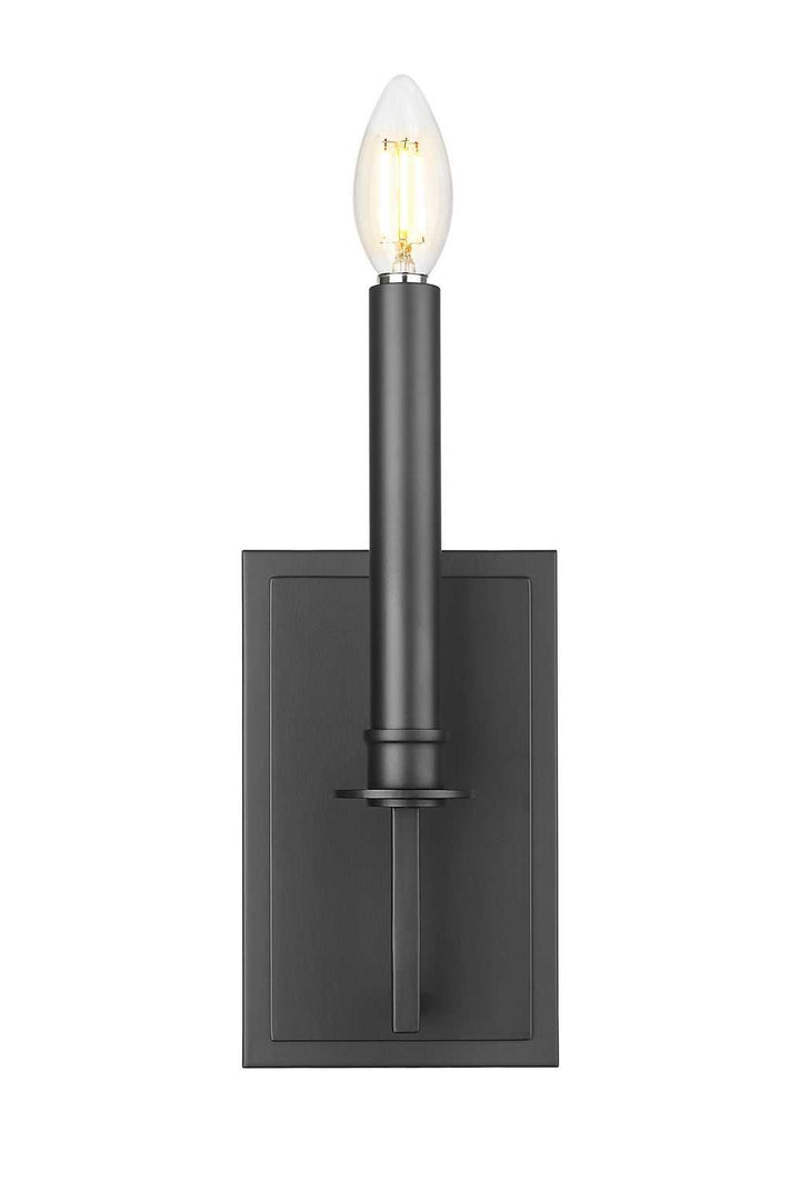 Orson Two Light Wall Sconce in Matte Black Z-Lite Canada